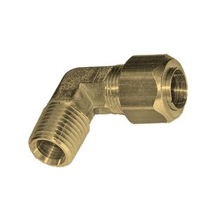 CBMB10-1/4 — Brass Compression Fittings — 10mm, NPT1/4, NPT