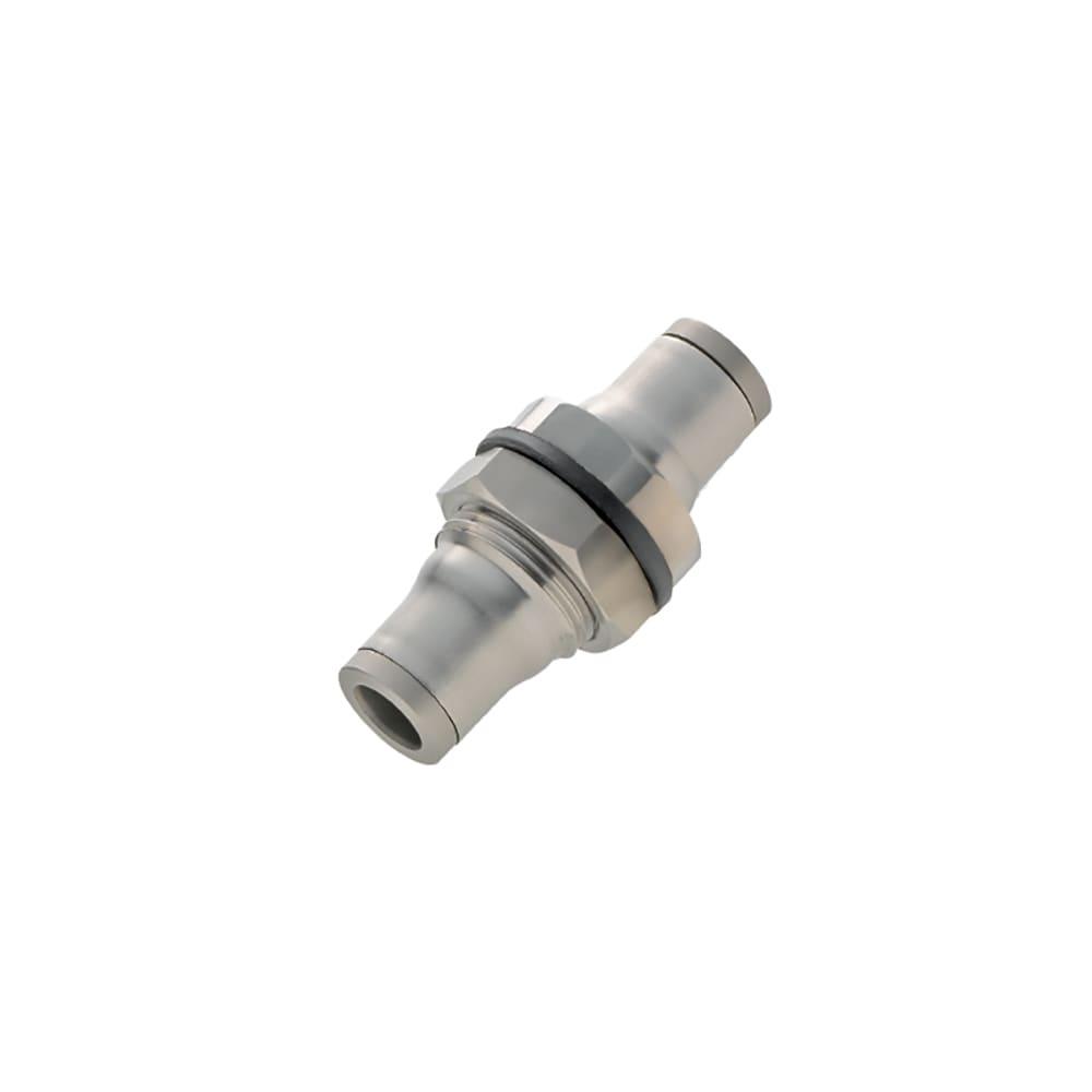 3816 06 00 — Equal Bulkhead Connector — Straight — 6mm