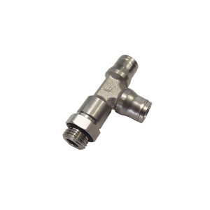 3693 12 17 — Stud Run Tee, Male and Thread — Run Tee — 12mm, G3/8