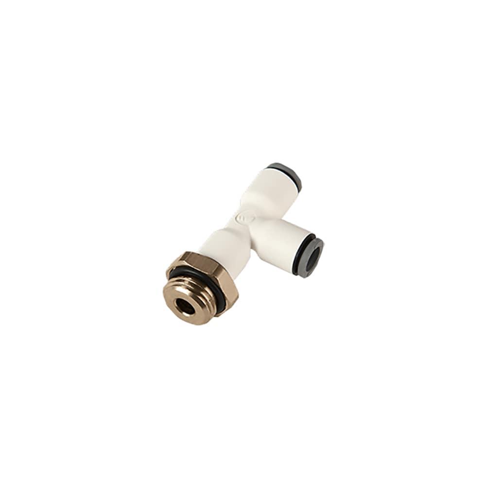6993 04 10 — LIQUIfit® Push-In Fittings with Metal Adaptors — Tee — 4mm, G1/8