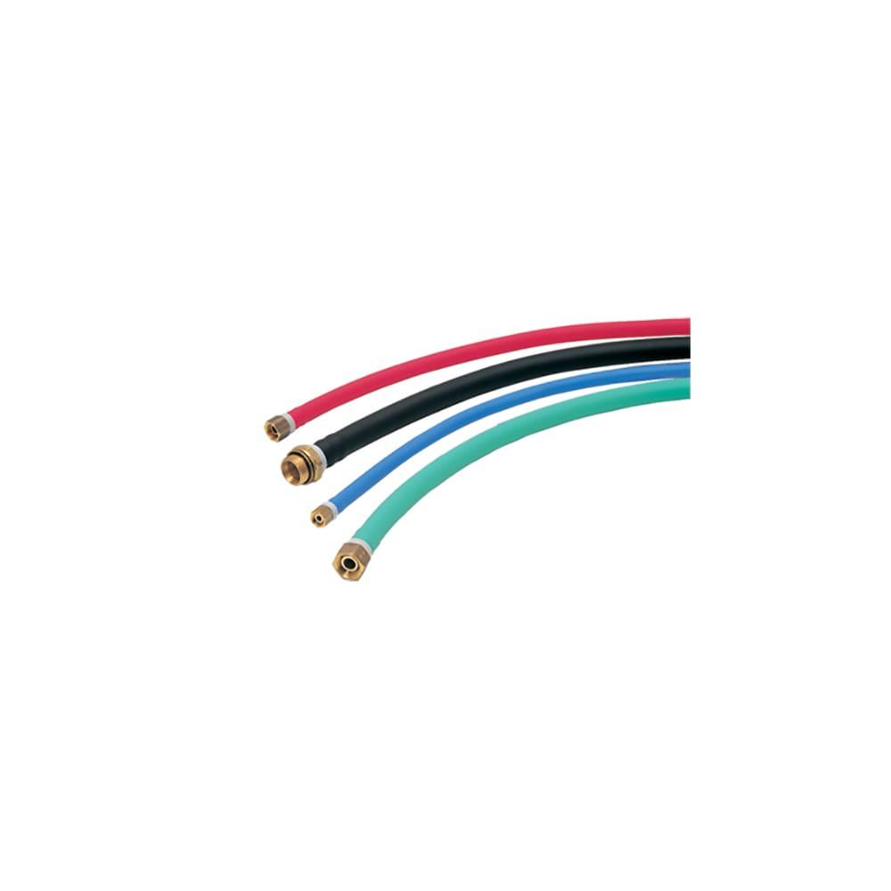 1100H60 02 — Self-fastening hoses with internal textile yard for NBR & EPDM and external metallic braid for silicone & FKM, 100m, Green