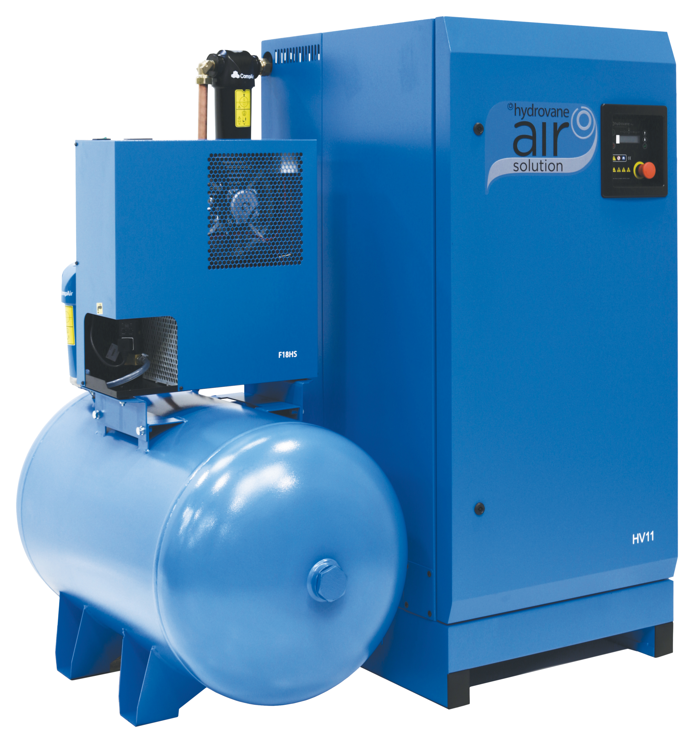 Hydrovane HR04ERD – 07 – Fixed Speed Rotary Vane Compressor – Receiver – Dryer – Filters