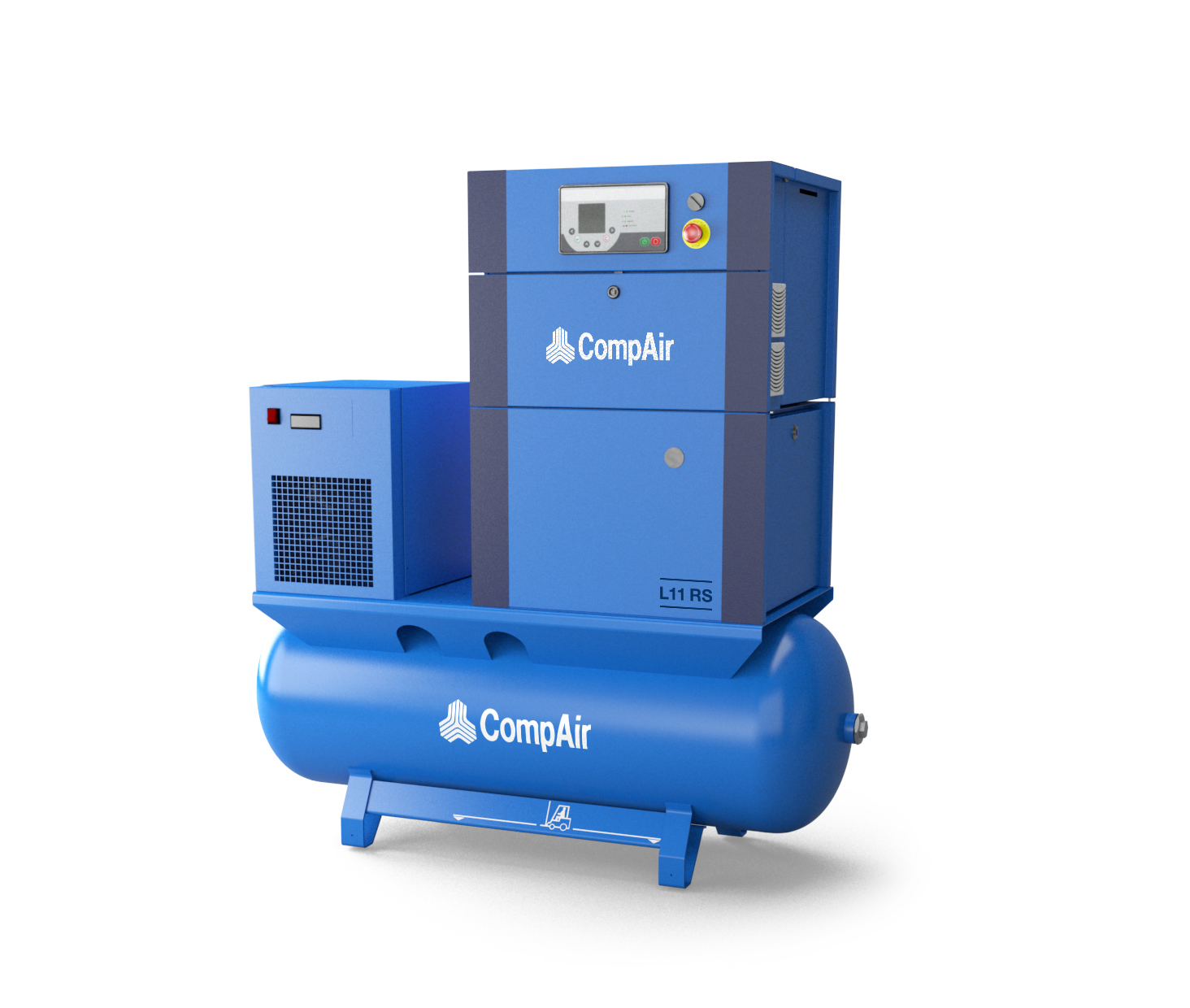 CompAir L11eFS – 7.5 – 270L Airstation – Fixed Speed Rotary Screw Compressor – Air Receiver – Dryer